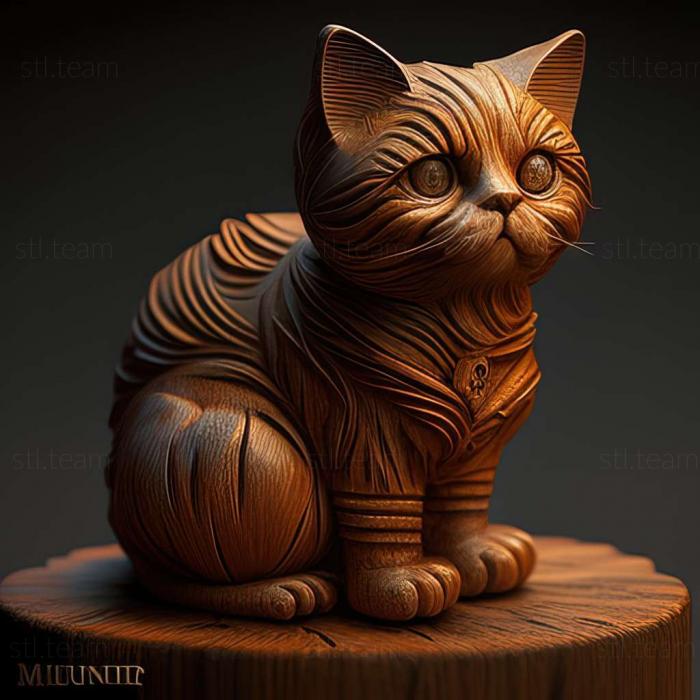 3D model Minuet cat (STL)